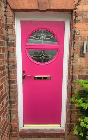 Gallery — pink front door